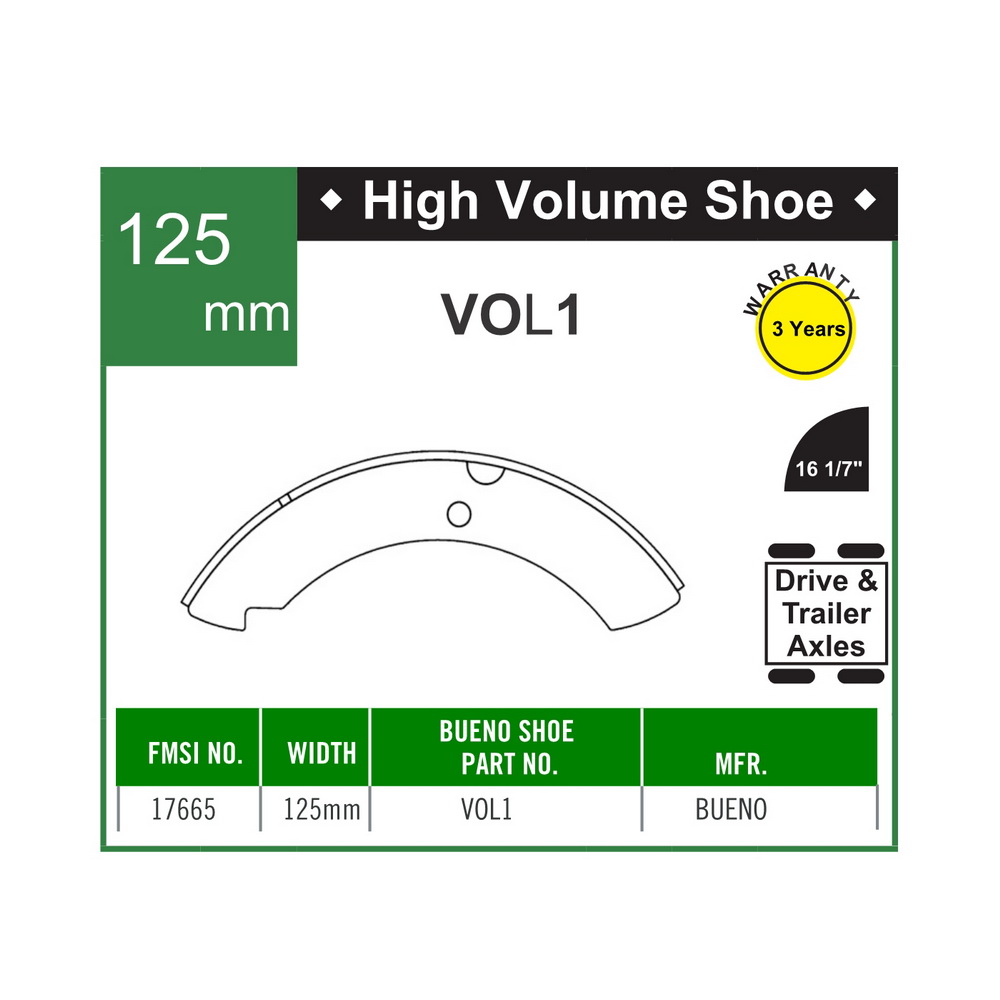 Brake Shoe VOL
