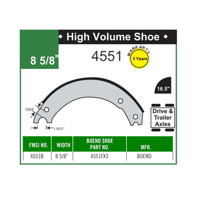 Brake Shoe 4551FX3